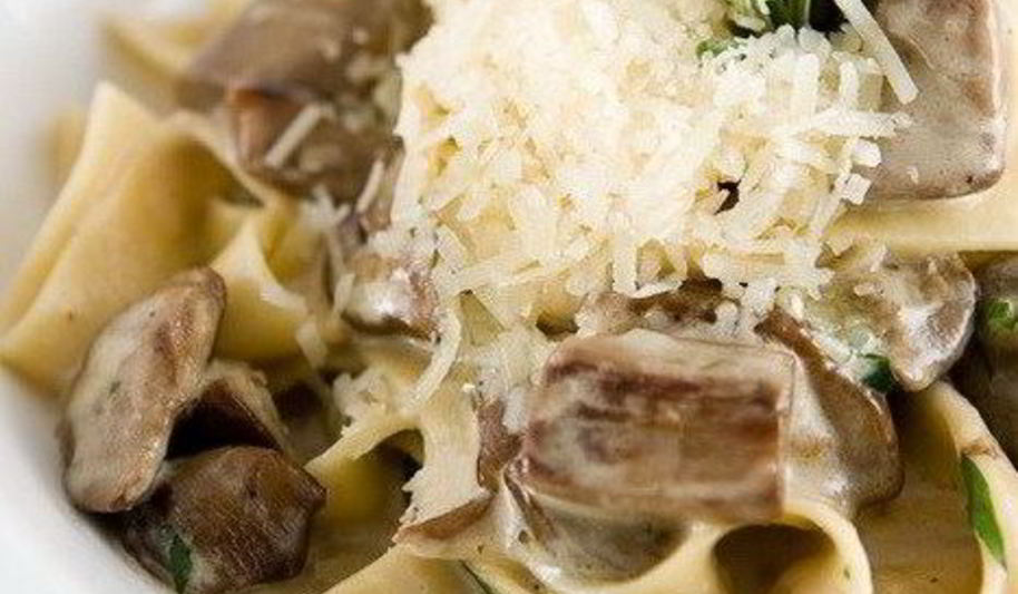 Рецепт спагетти с белыми грибами