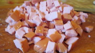 спагетти в сливочно-курином соусе