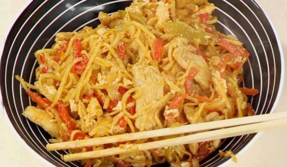 Рецепт жареной лапши