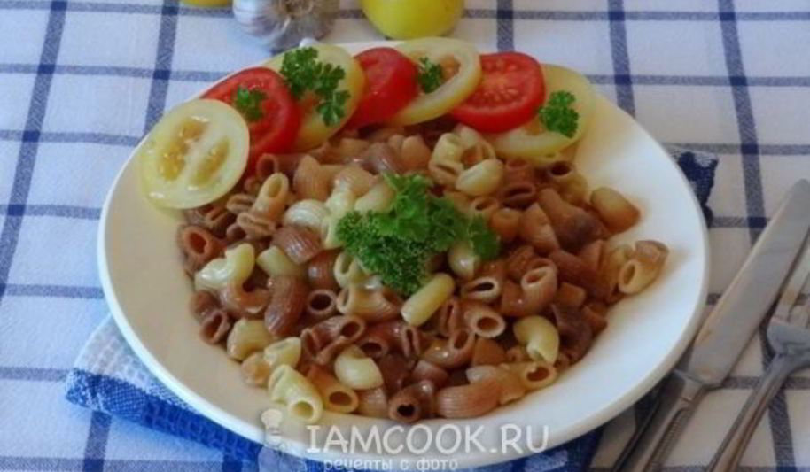 Рецепт жареных макарон