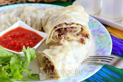 Ханум с мясом и картошкой