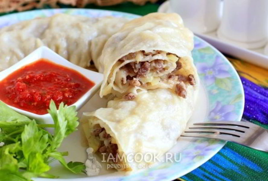 Ханум с мясом и картошкой