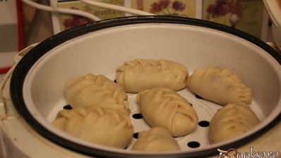 манты-косичка с мясом