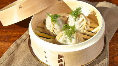 манты с грибами