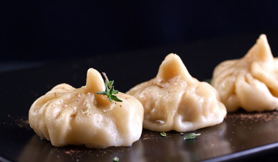 Рецепт мантов с курицей и тыквой