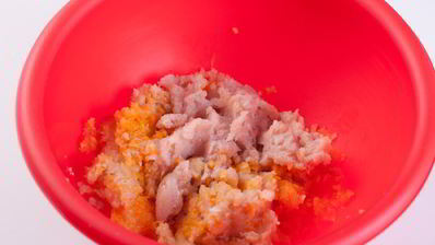 манты с курицей и тыквой