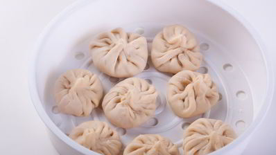 манты с курицей и тыквой