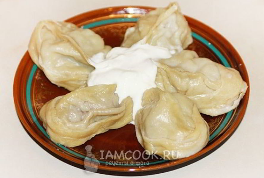 Манты с мясным фаршем