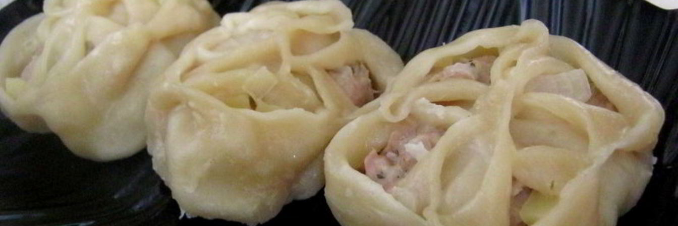 Манты с мясом и картофелем