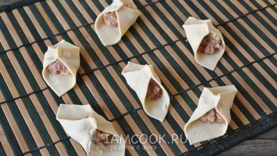 манты с мясом и картошкой