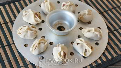 манты с мясом и картошкой