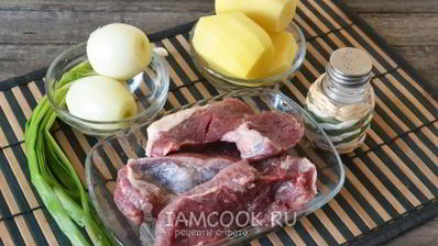 манты с мясом и картошкой