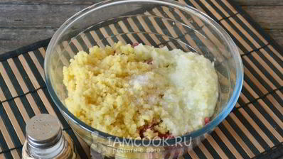 манты с мясом и картошкой