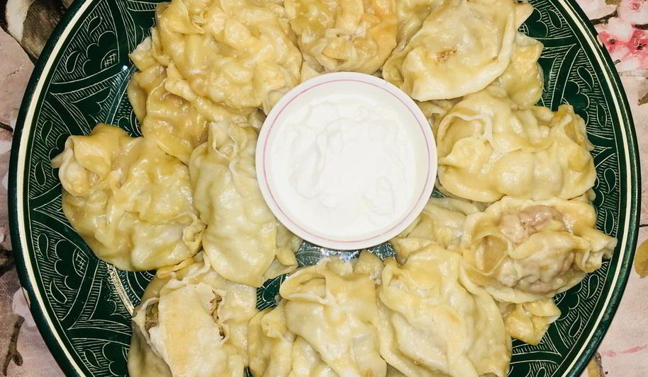 Рецепт мантов с мясом и тыквой