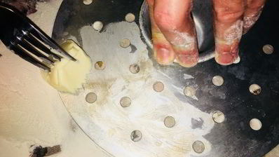 манты с мясом и тыквой