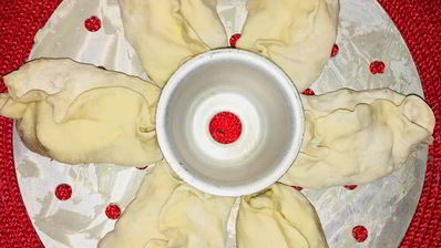 манты с мясом и тыквой