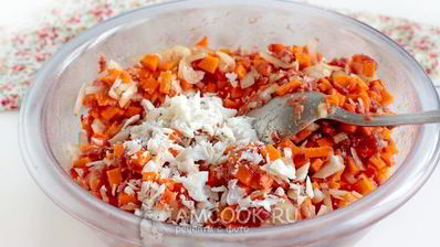 манты с тыквой и фаршем