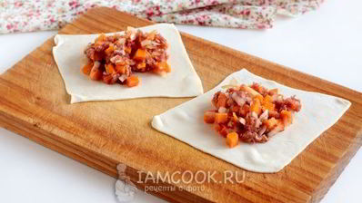 манты с тыквой и фаршем