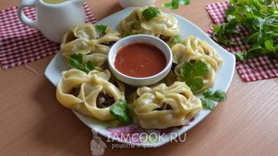 манты в пароварке