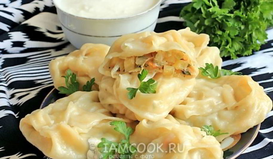 Рецепт овощных мантов