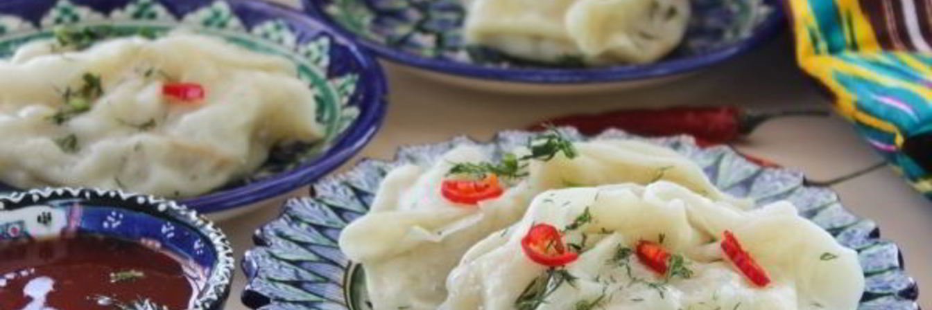 Постные манты с картошкой