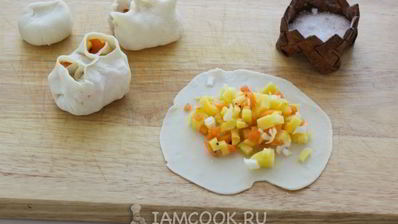 постные манты с картошкой