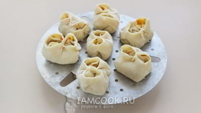 постные манты с картошкой