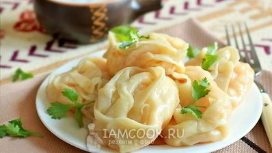 постные манты с тыквой