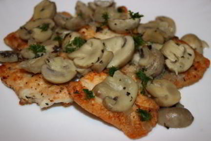 Деревенская курица по-французски