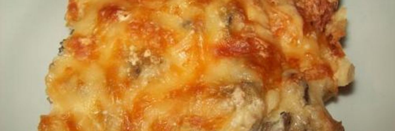 Картофель по-французски с грибами под сыром