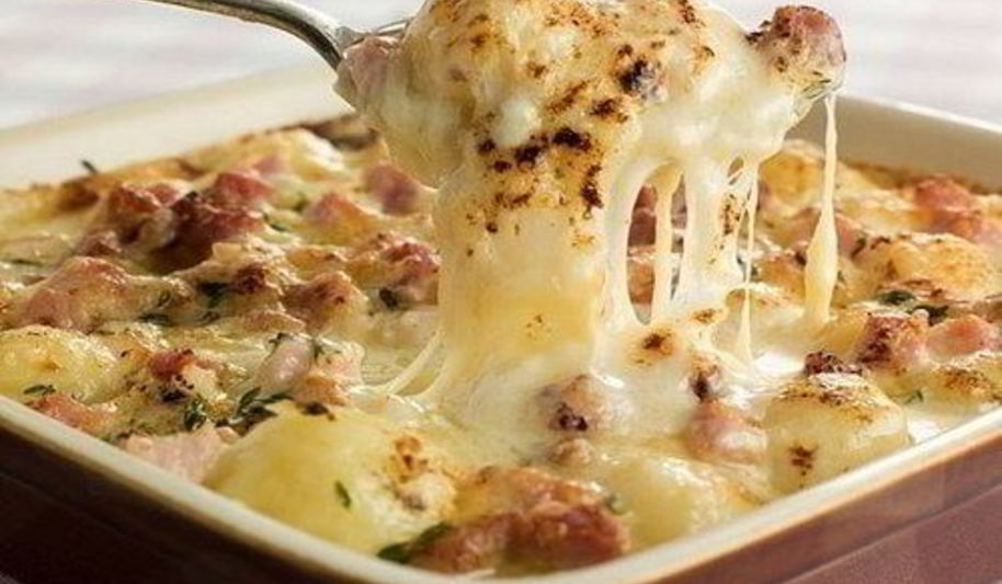 Рецепт картофеля по-французски с сыром и сливками