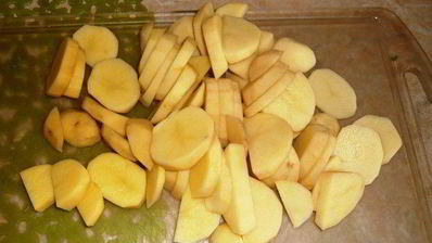 картошка по-французски с курицей