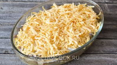 мясо по-французски с картофелем и фаршем