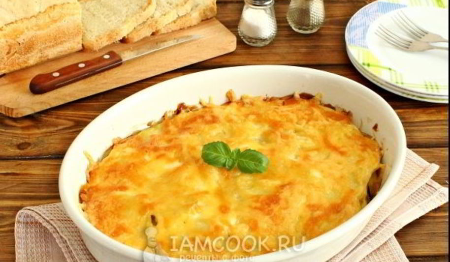 Рецепт мяса по-французски с картошкой и грибами