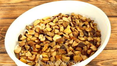 мясо по-французски с картошкой и грибами