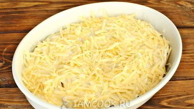 мясо по-французски с картошкой и грибами