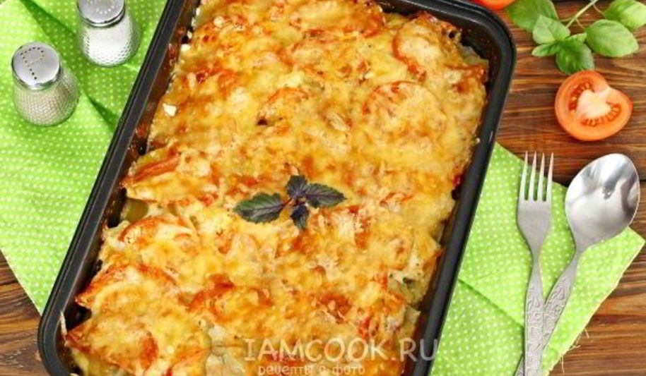 Рецепт мяса по-французски с картошкой и помидорами