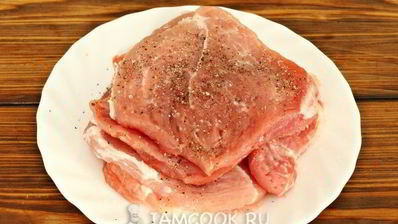 мясо по-французски с картошкой и помидорами