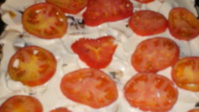 мясо по-французски с помидорами и грибами