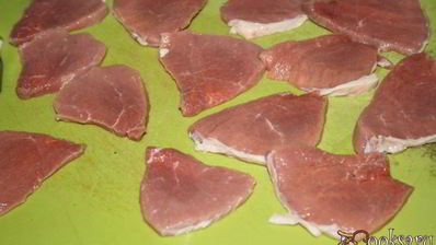 мясо по-французски с шампиньонами