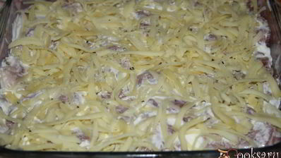 мясо по-французски с шампиньонами