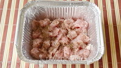 мясо по-французски в аэрогриле