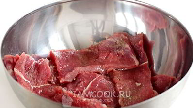 мясо по-французски в духовке