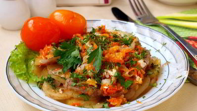 мясо по-французски в фольге в духовке