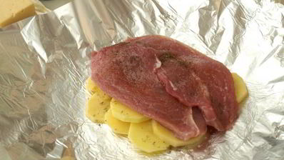 мясо по-французски в фольге в духовке
