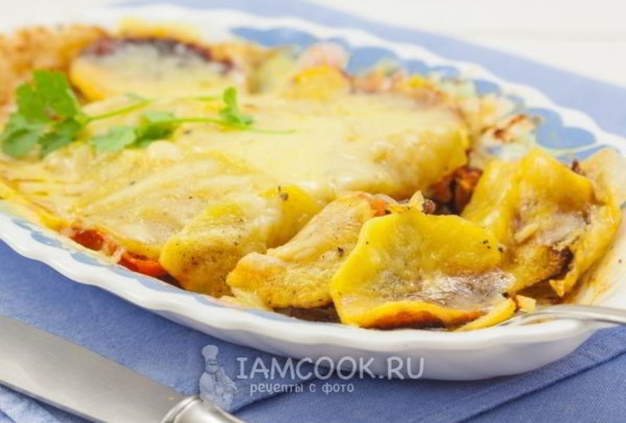 Мясо по-французски в микроволновке