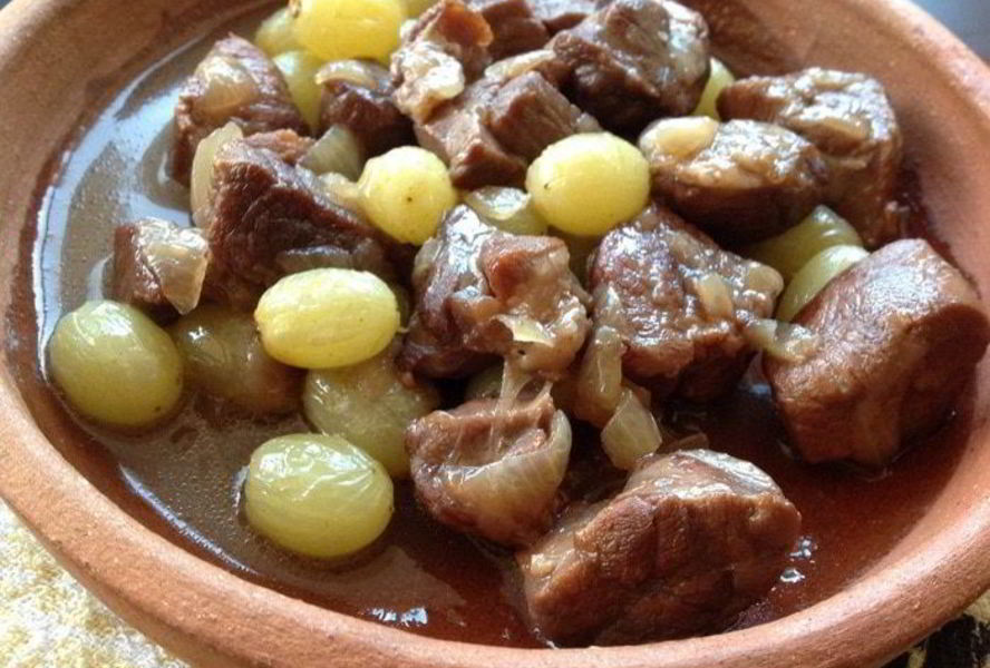 Баранина с карамелизированным виноградом