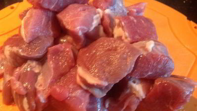 баранина с карамелизированным виноградом