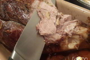 Баранья нога запеченная с розмарином