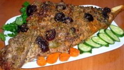 баранья нога, запеченная в фольге